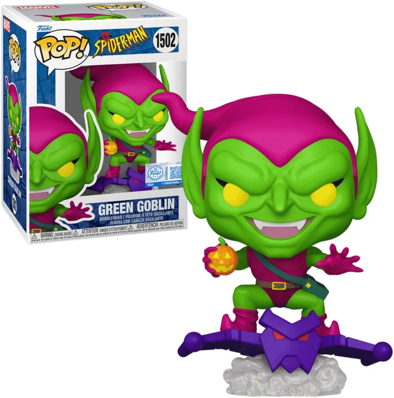 Spider-Man POP! Marvel Vinyl Figure Green Goblin 9 cm POP! Figuur van Funko in Meerkleurig – productfoto