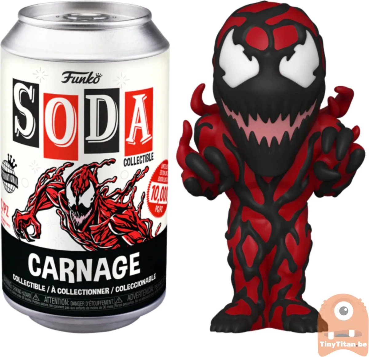 Spider-Man - Vinyl SODA Figure Carnage 11 cm de Funko en Rouge – photo produit