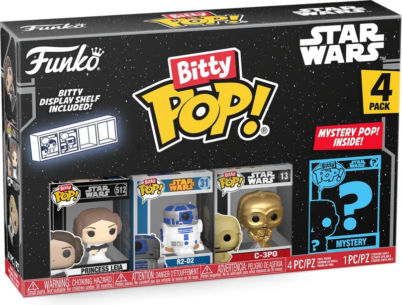 Star Wars - Bitty POP! 4-Pack Leia 2,5 cm Verzamelfiguur by Funko in Multicolours – product photo