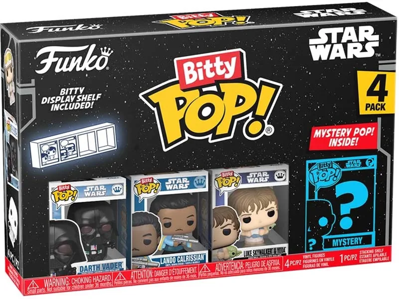 Star Wars Bitty POP! Vinyl Figure 4-Pack Vader 2,5 cm Mini-Figuur - 2cm by Funko in Multicolour – product photo