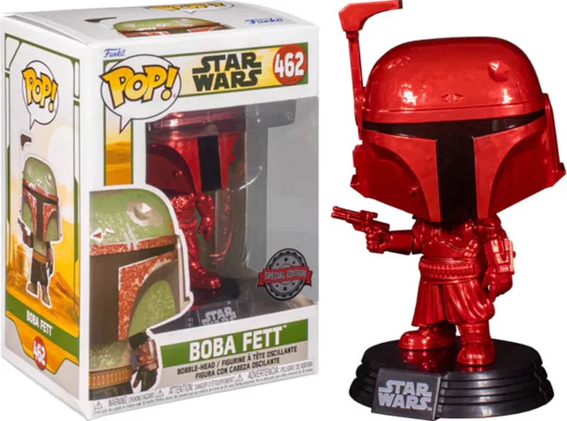Star Wars - Boba Fett Red Chrome Exclusive van Funko in Meerkleurig – productfoto