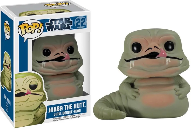 STAR WARS - Bobble Head POP N° 22 - Jabba the Hutt - Vaulted Rare Zeldzaam 2012 van Funko in Bruin – productfoto