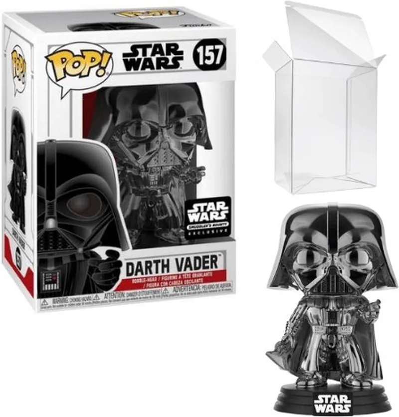 Star Wars: Darth Vader (Black Chrome) #157 Smugglers Bounty Exclusive Vaulted [7.5/10] by Funko in Multicolour – product photo