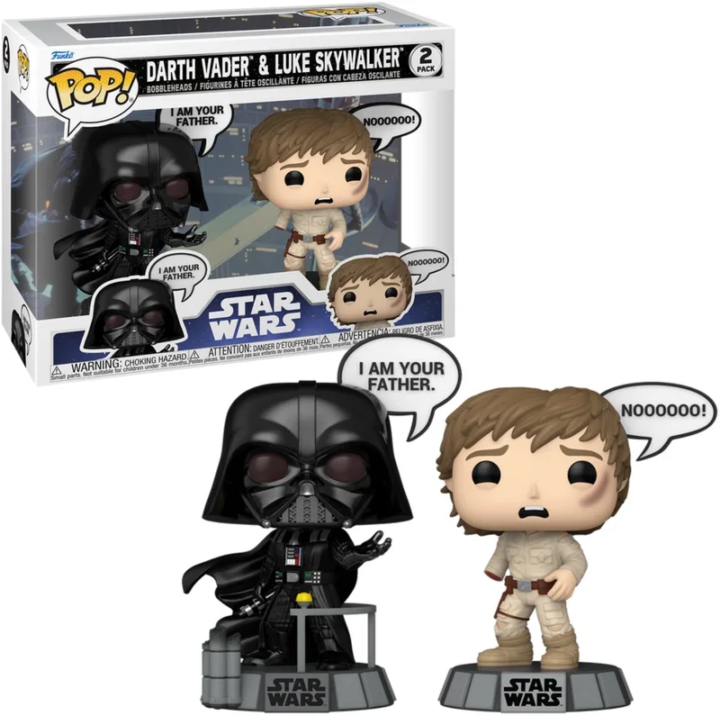 Star Wars Darth Vader & Luke Skywalker (Set van 2) vinylfiguren Unisex Funko Pop! - Neutraal by Funko in Standard – product photo