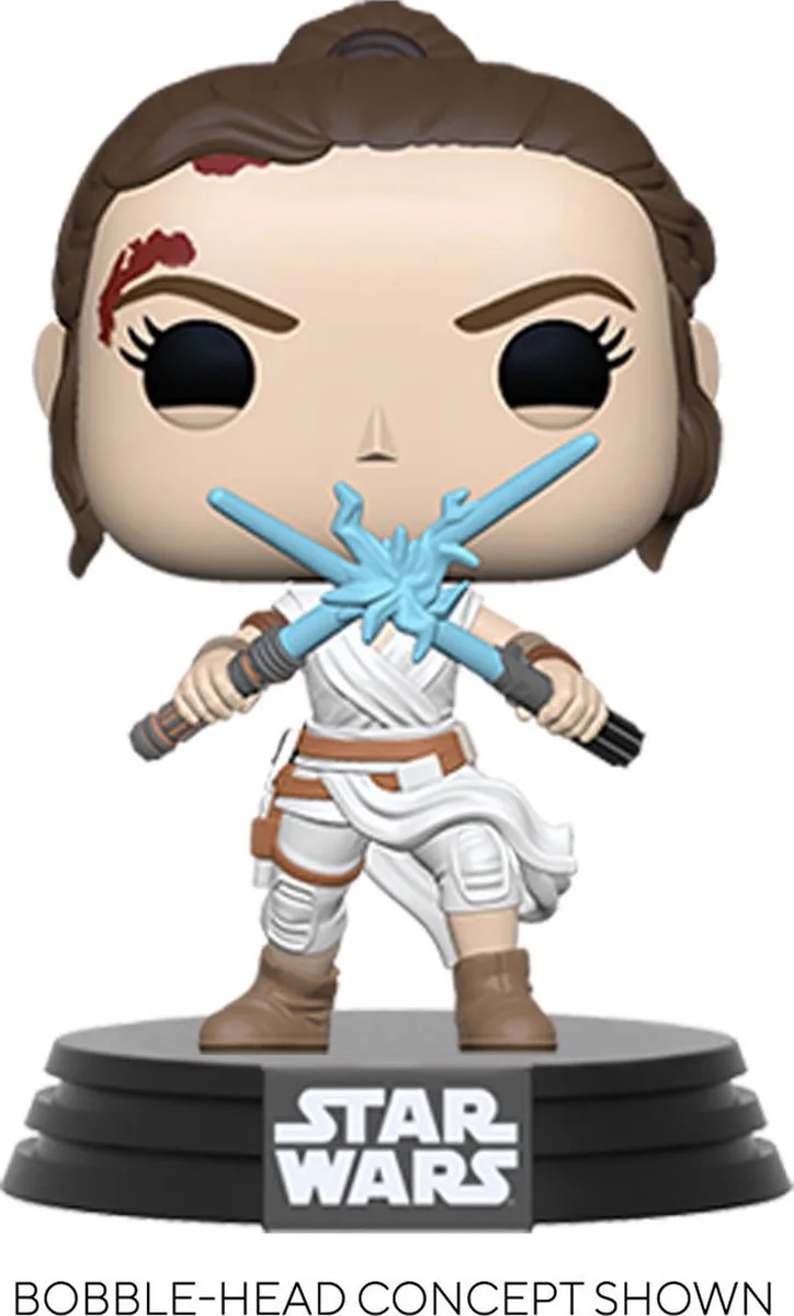 Star Wars Episode IX Rey POP! Vinyl Figure met 2 Lichtzwaarden - 9 cm van Funko in Multicolours – productfoto