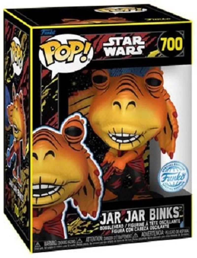 Star Wars - Jar Jar Binks #700 (Retro Series) Target Exclusive van Funko in Oranje, Bruin – productfoto