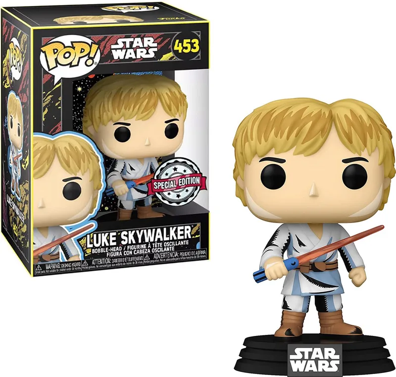 Star Wars Retro Series Luke Skywalker Exclusive #453 - Zeldzaam Rare grail chase van Funko in Meerkleurig – productfoto