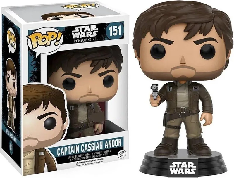 Star Wars: Rogue One Captain Cassian Brown Jacket Le - Verzamelfiguur by Funko in Bonte kleuren – product photo