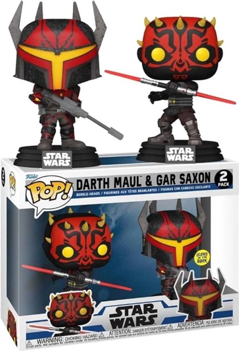 Star Wars: The Clone Wars - Darth Maul & Gar Saxon Glow-in-the-Dark van Funko in Meerkleurig – productfoto