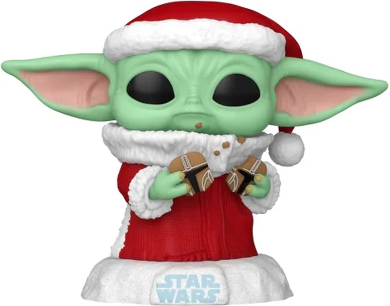 Star Wars The Mandalorian - Grogu (Holiday) vinylfiguur 747 Funko Pop! meerkleurig van Funko in Meerkleurig – productfoto