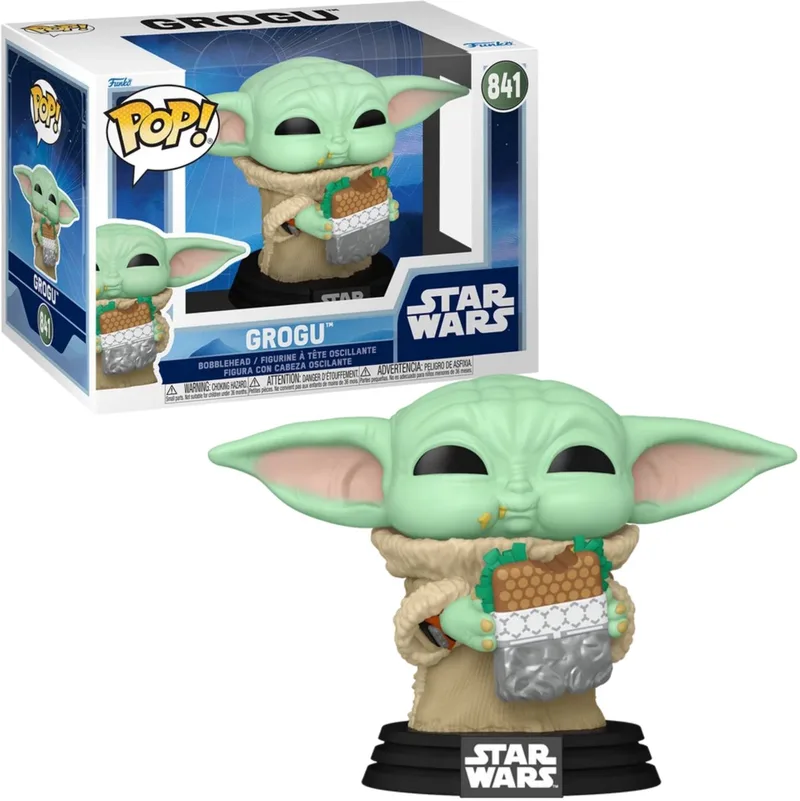 Star Wars The Mandalorian - Grogu vinylfiguur 841 Unisex Funko Pop! - Neutraal by Funko in Standard – product photo