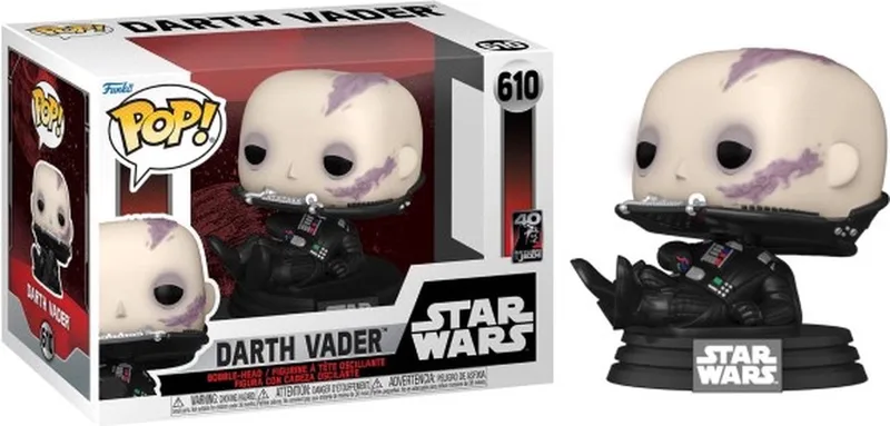Star Wars Verzamelfiguur Return Of The Jedi 40th Anniversary POP! Vader (Unmasked) 9 cm by Funko in Multicolours – product photo