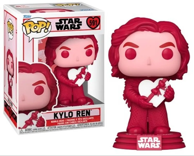 Star Wars Verzamelfiguur Valentines POP! Star Wars Kylo Ren 9 cm by Funko in Pink – product photo