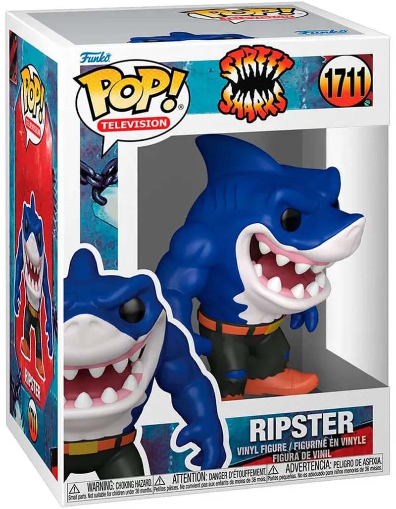 Street Sharks POP! Television Vinyl Figure Ripster 9 cm POP! Figuur by Funko in Multicolour – product photo