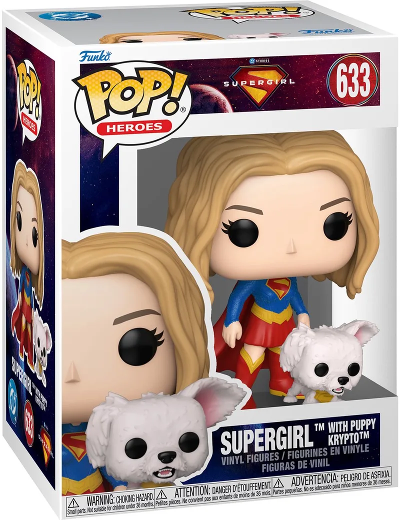 Supergirl (2026) POP! Heroes Vinyl Figure Supergirl met Puppy Krypto 9 cm POP! Figuur van Funko in Meerkleurig – productfoto