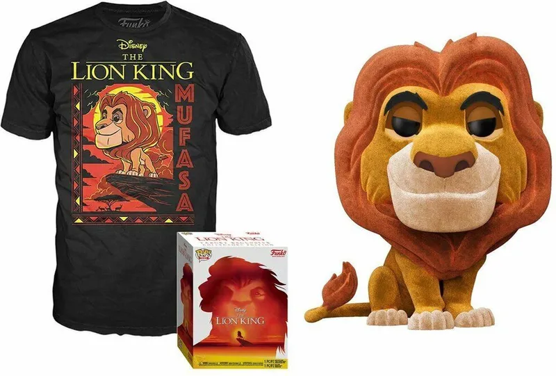 & Tee Box: Disney The Lion King - Mufasa (Size M) van Funko – productfoto