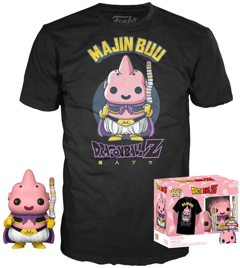 & Tee Box: Dragon Ball Z - Majin Buu #973 Exclusive (Size XL) van Funko in Roze – productfoto