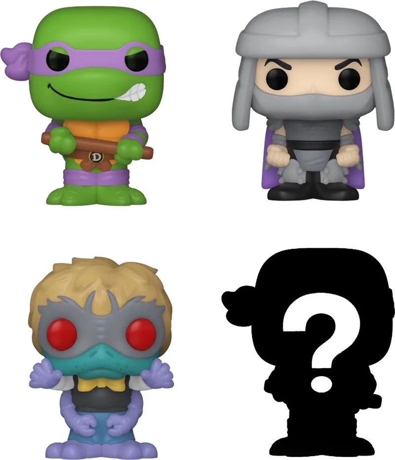 Teenage Mutant Ninja Turtles - Bitty POP! 4-Pack Donatello 2,5 cm Verzamelfiguur by Funko in Multicolours – product photo