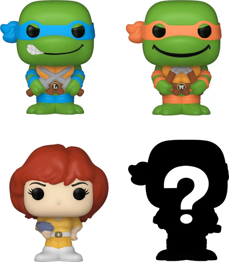Teenage Mutant Ninja Turtles - Bitty POP! 4-Pack Leonardo 2,5 cm Verzamelfiguur by Funko in Multicolours – product photo