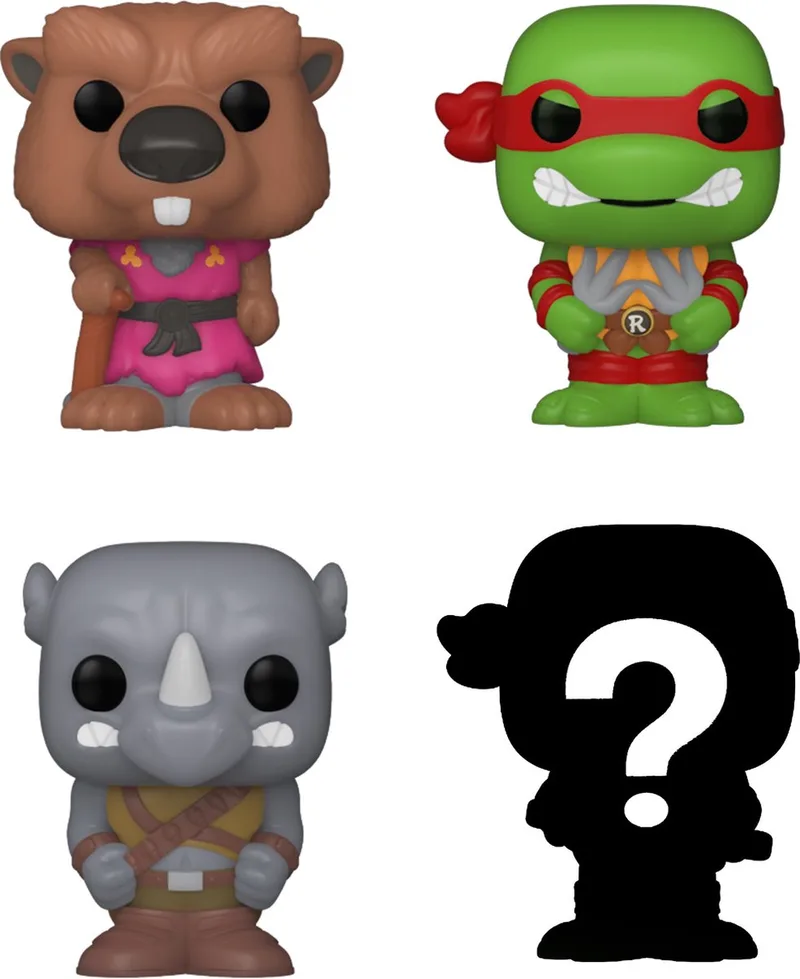 Teenage Mutant Ninja Turtles - Bitty POP! 4-Pack Splinter 2,5 cm Verzamelfiguur by Funko in Multicolours – product photo