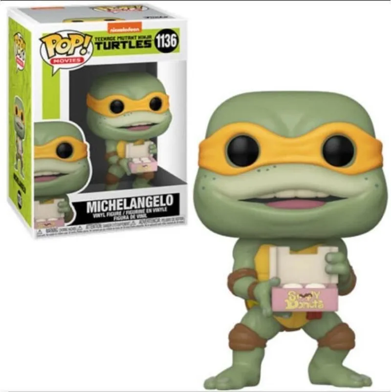Teenage Mutant Ninja Turtles - POP! Movies Michaelangelo 9 cm Verzamelfiguur van Funko in Multicolours – productfoto