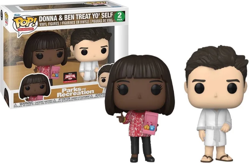 Television: Parks and Recreation - Donna & Ben Treat Yo Self 2-Pack van Funko in Meerkleurig – productfoto