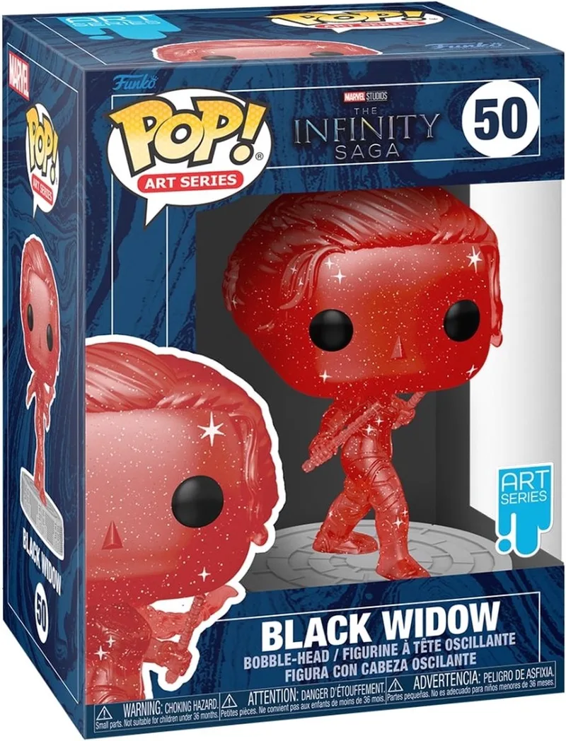 The Avengers Verzamelfiguur Marvel POP! Artist Series Black Widow Red 9 cm van Funko in Rood – productfoto