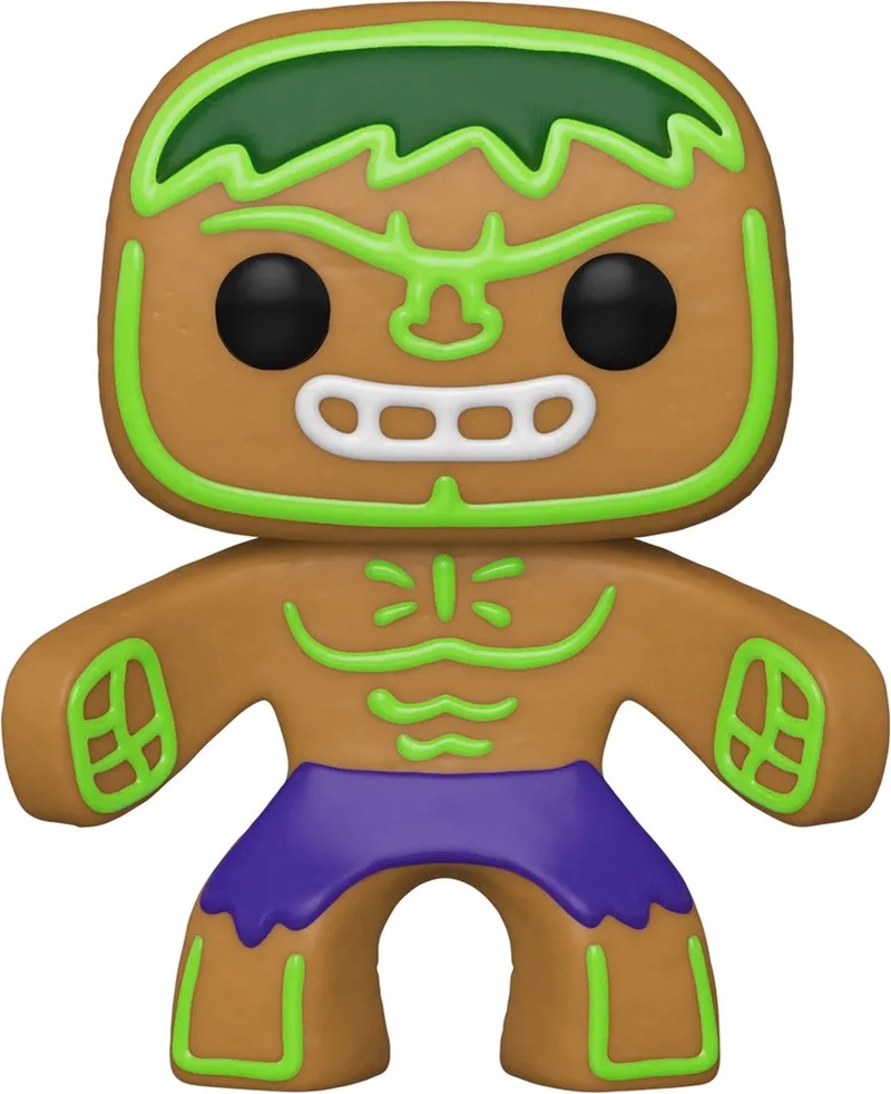 The Hulk Verzamelfiguur Pop! Vinyl - Marvel Holiday Gingerbread van Funko in Multicolours – productfoto