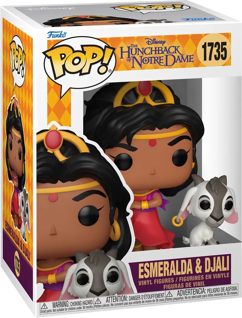 The Hunchback of Notre Dame POP! Vinyl Figure Esmeralda & Djali 9 cm POP! Figuur van Funko in Meerkleurig – productfoto