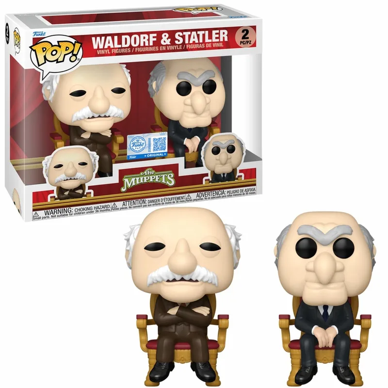 The Muppets Waldorf & Statler vinylfiguren (Set van 2) Unisex Funko Pop! - Neutraal van Funko in Standard – productfoto