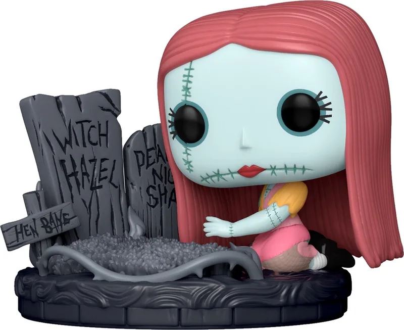 The Nightmare Before Christmas - 30th POP! Deluxe Sally With Gravestone 9 cm Verzamelfiguur van Funko in Multicolours – productfoto