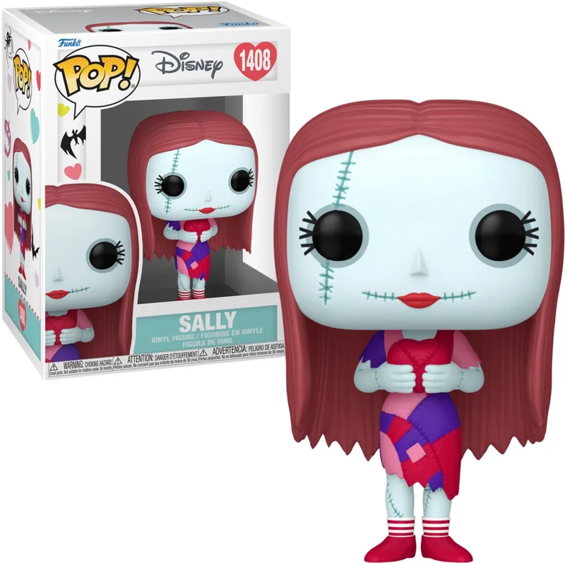 The Nightmare Before Christmas Sally (Valentine) vinylfiguur 1408 Funko Pop! meerkleurig Unisex van Funko in Meerkleurig – productfoto