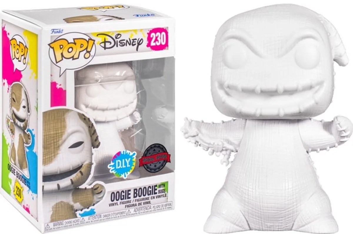 The Nightmare Before Christmas Verzamelfiguur Disney POP! Oogie Boogie DIY 9 cm de Funko en Blanc – photo produit