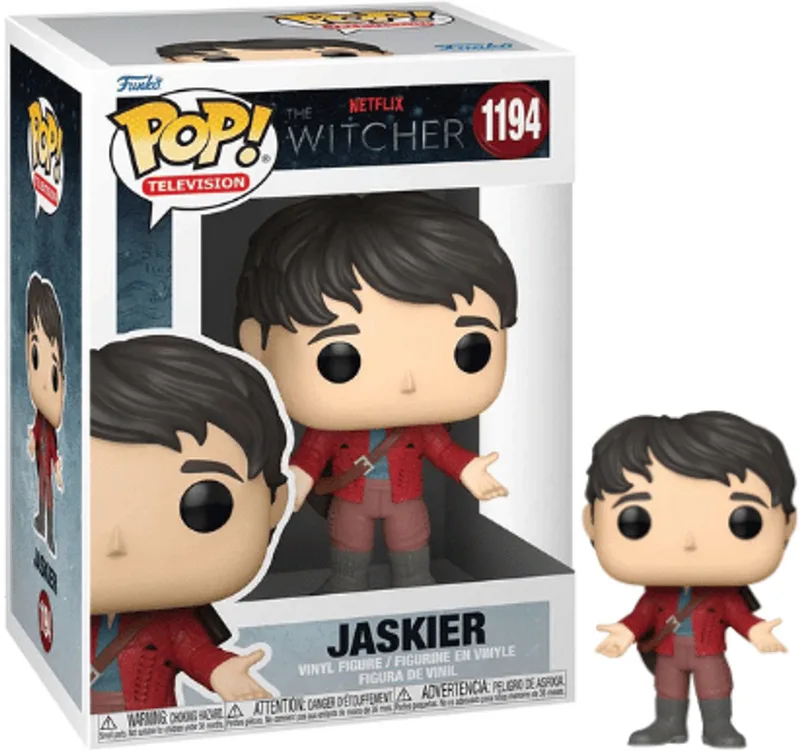 The Witcher - POP! TV Jaskier (Red Outfit) 9 cm Verzamelfiguur van Funko in Multicolours – productfoto
