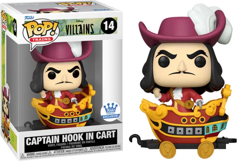 Train: Disney Villains - Captain Hook in Cart Funko-Shop Exclusive van Funko in Meerkleurig – productfoto