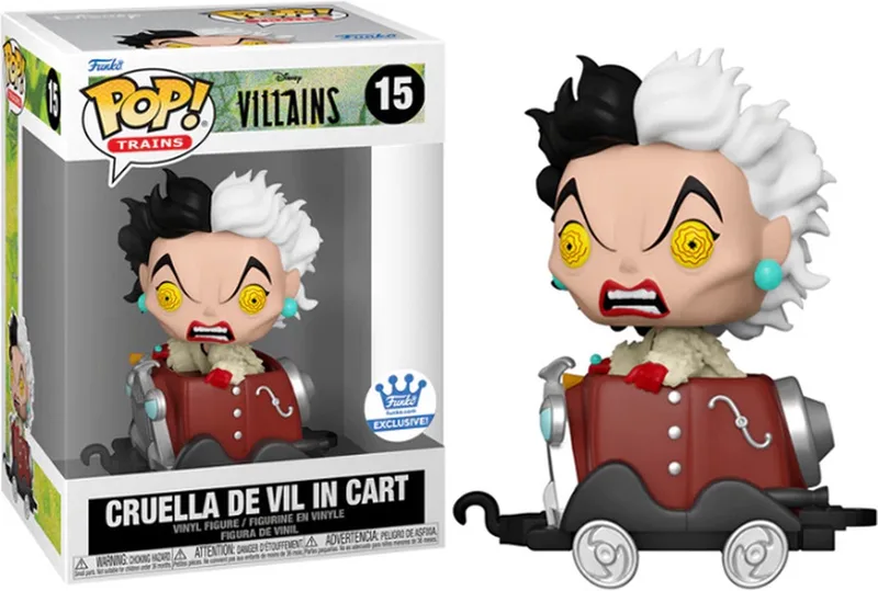 Train: Disney Villains - Cruella de Vil in Cart #15 Exclusive van Funko in Meerkleurig – productfoto