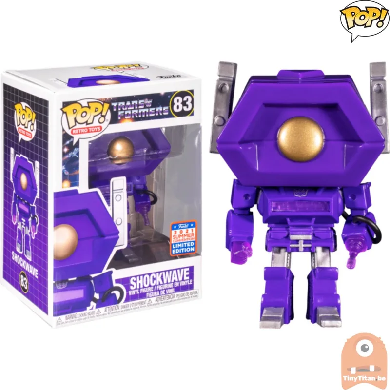 Transformers Shockwave #83 Retro Toys - 2021 Summer Convention Limited Edition Vaulted by Funko in Purple – product photo