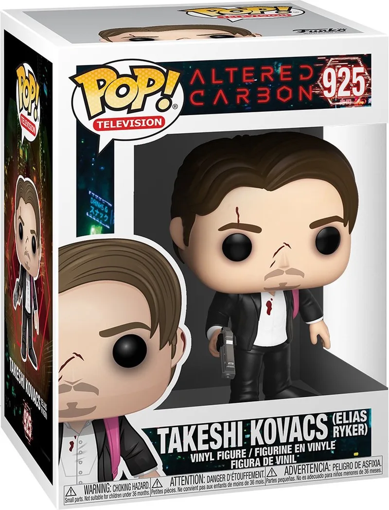 Tv: Altered Carbon - Takeshi Kovacs (ryker) 9 Cm van Funko in Zwart – productfoto