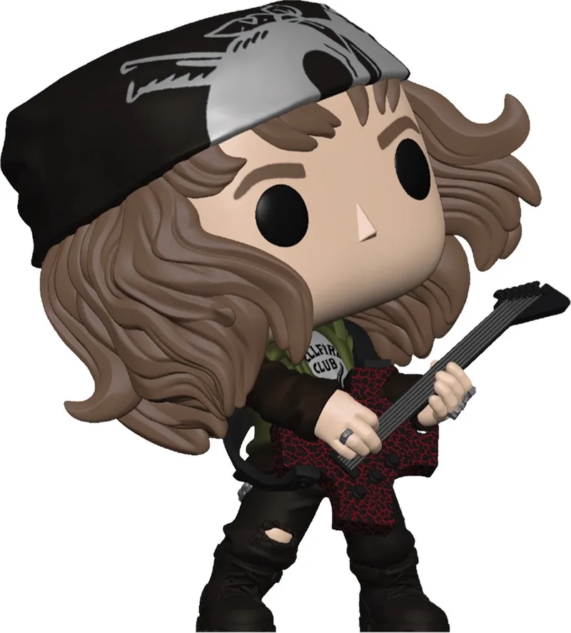 TV: Stranger Things - Hunter Eddie (with Guitar) van Funko in Meerkleurig – productfoto