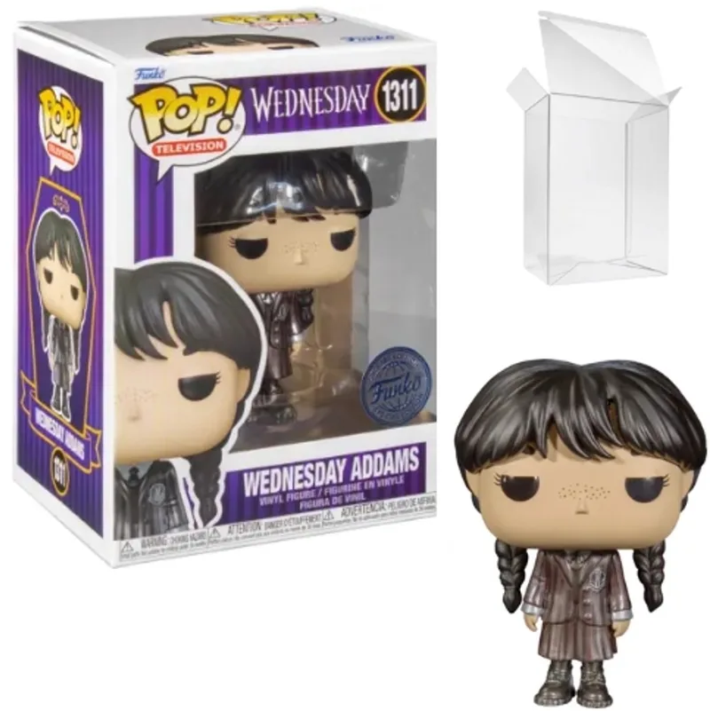 TV: Wednesday - Wednesday Addams Metallic (Funko Exclusief) van Funko in Paars – productfoto