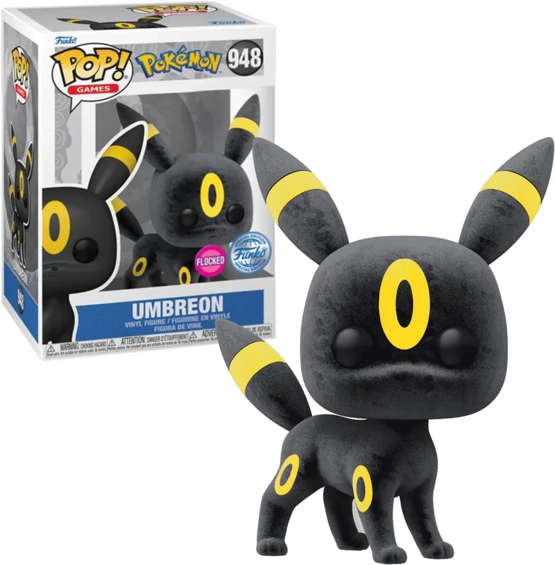 Umbreon - Flocked Special Edition Pokémon figuur by Funko in Zwart-geel – product photo