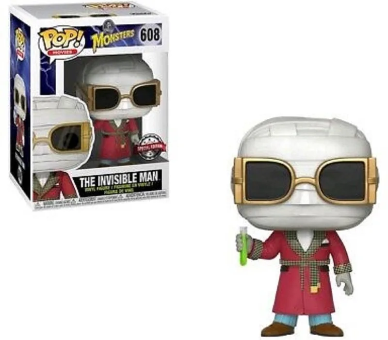 Universal Monsters - The Invisible Man #608 Walgreens (Exclusive) van Funko in Rood – productfoto
