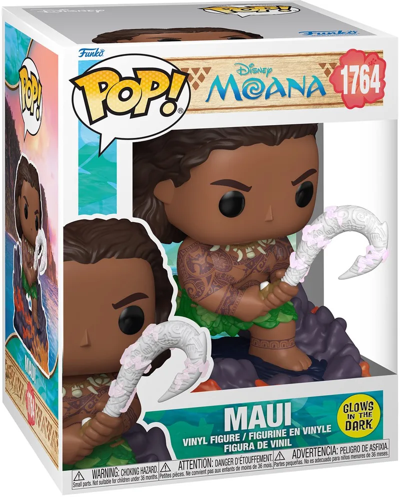 Vaiana Maui (Glow-in-the-dark) vinylfiguur 1764 Unisex Funko Pop! - Neutraal by Funko in Standard – product photo