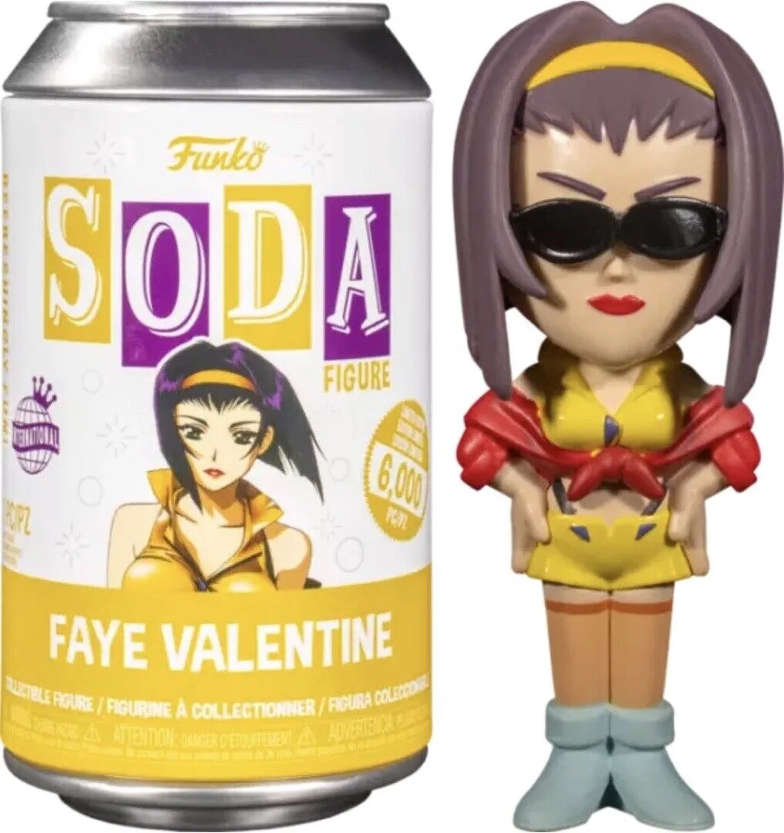 Vinyl Soda : Cowboy Bebop - Faye Valentine International Edition by Funko in Yellow – product photo