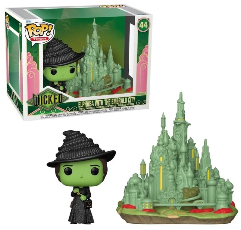 Wicked Elphaba with the Emerald City (Pop! Town) Vinyl Figur 44 Unisex Funko Pop! - Neutraal van Funko in Standard – productfoto