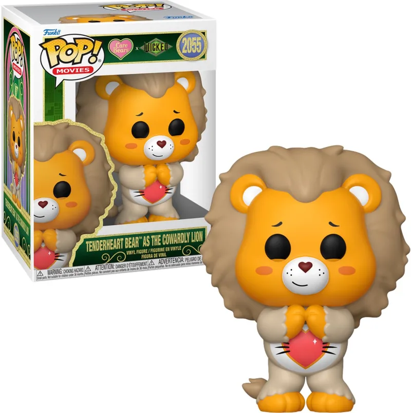 Wicked x Care Bears POP! Vinyl Figure Tenderheart Bear as the Cowardly Lion 9 cm POP! Figuur van Funko in Meerkleurig – productfoto