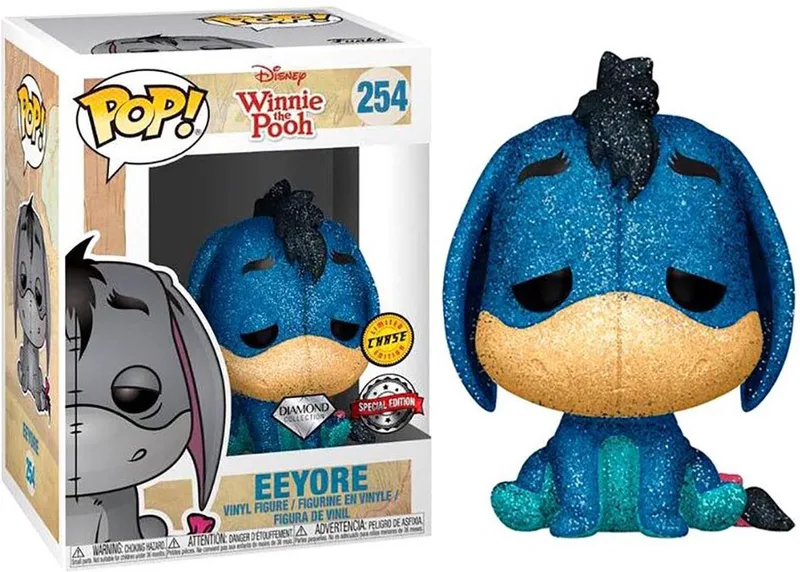 Winnie the Pooh - Eeyore #254 CHASE DIAMOND van Funko in Grijs – productfoto