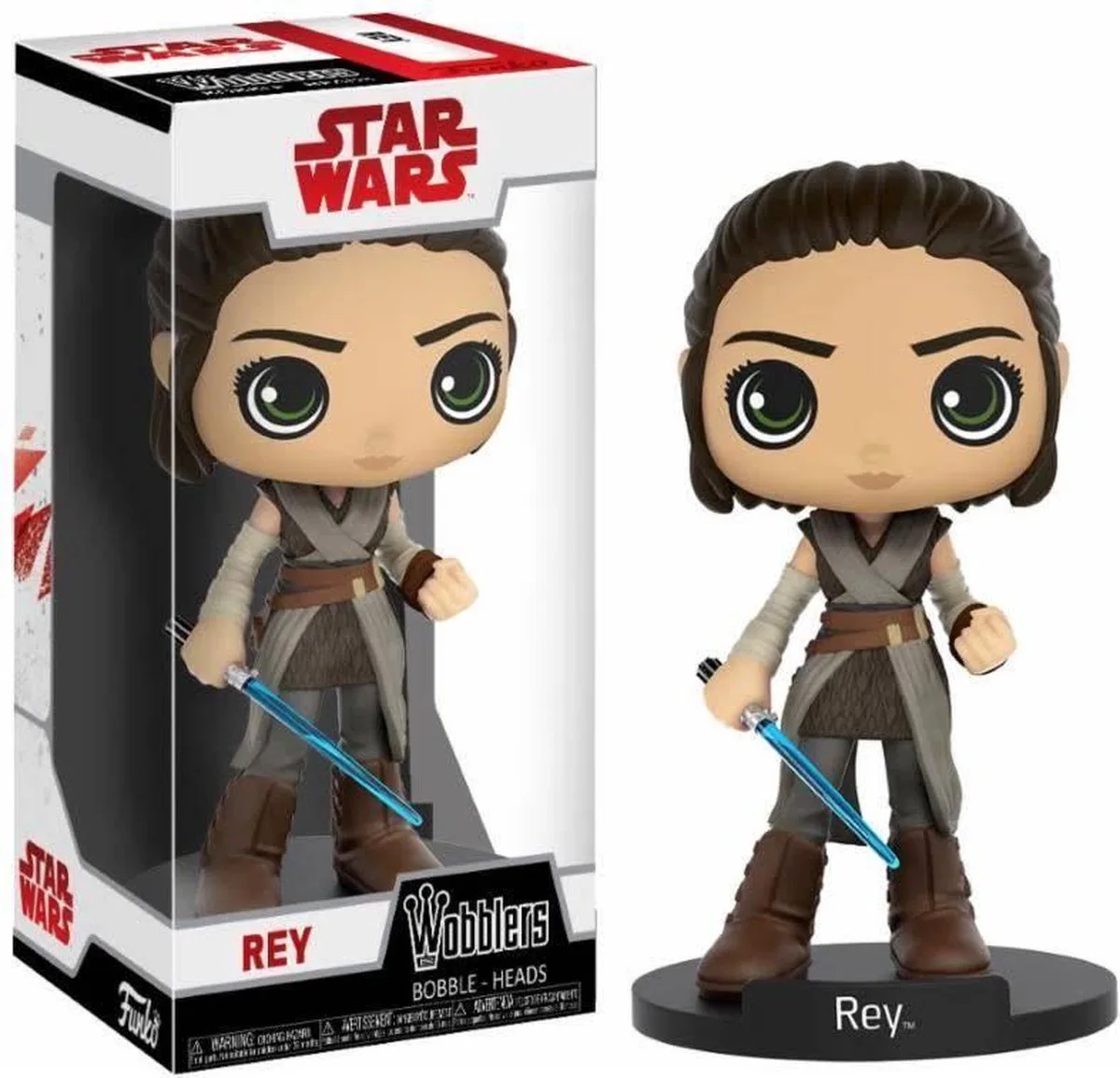 Wobblers Bobble Heads - Star Wars - Rey von Funko in Mehrfarbig – Produktfoto