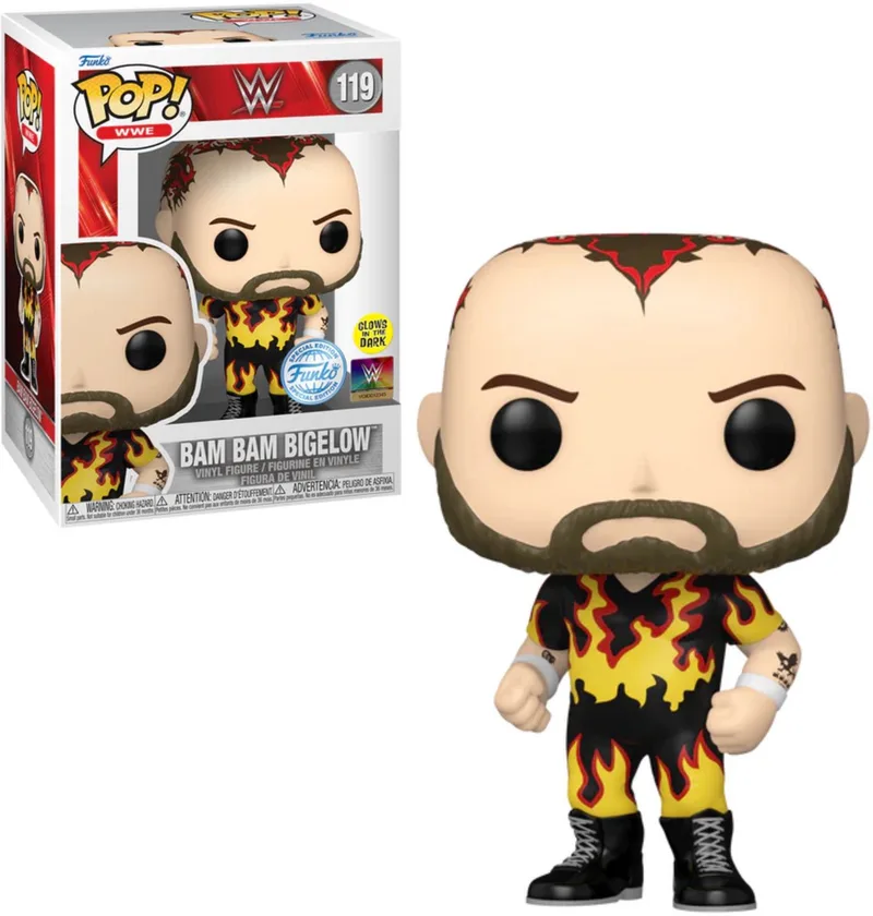 WWE - Bam Bam Bigelow Glow in the Dark Exclusive van Funko in Meerkleurig – productfoto