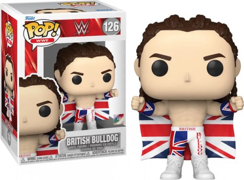 WWE - POP! British Bulldog 9 cm Verzamelfiguur - Multicolours van Funko in Meerkleurig – productfoto